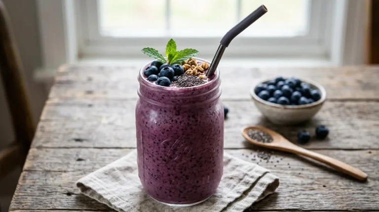 Blueberry Chia Antioxidant Smoothie