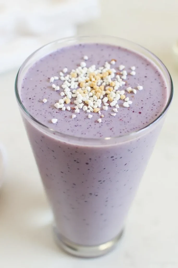 Blueberry Chia Coconut Water Antioxidant Smoothie