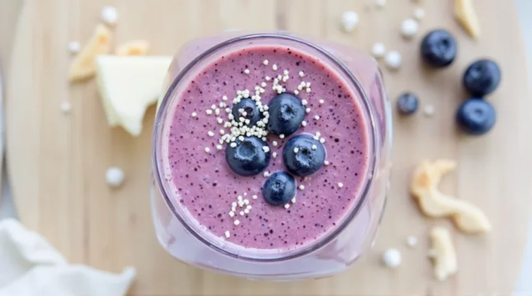 Blueberry Chia Coconut Water Antioxidant Smoothie