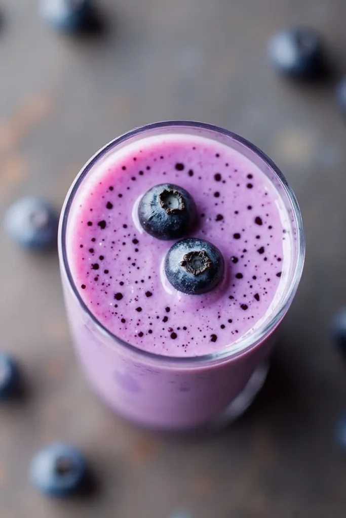 Blueberry Greek Yogurt Protein Smoothie