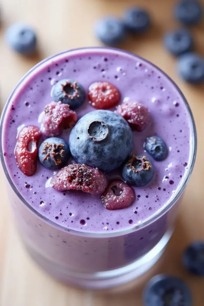 Blueberry Greek Yogurt Protein Smoothie