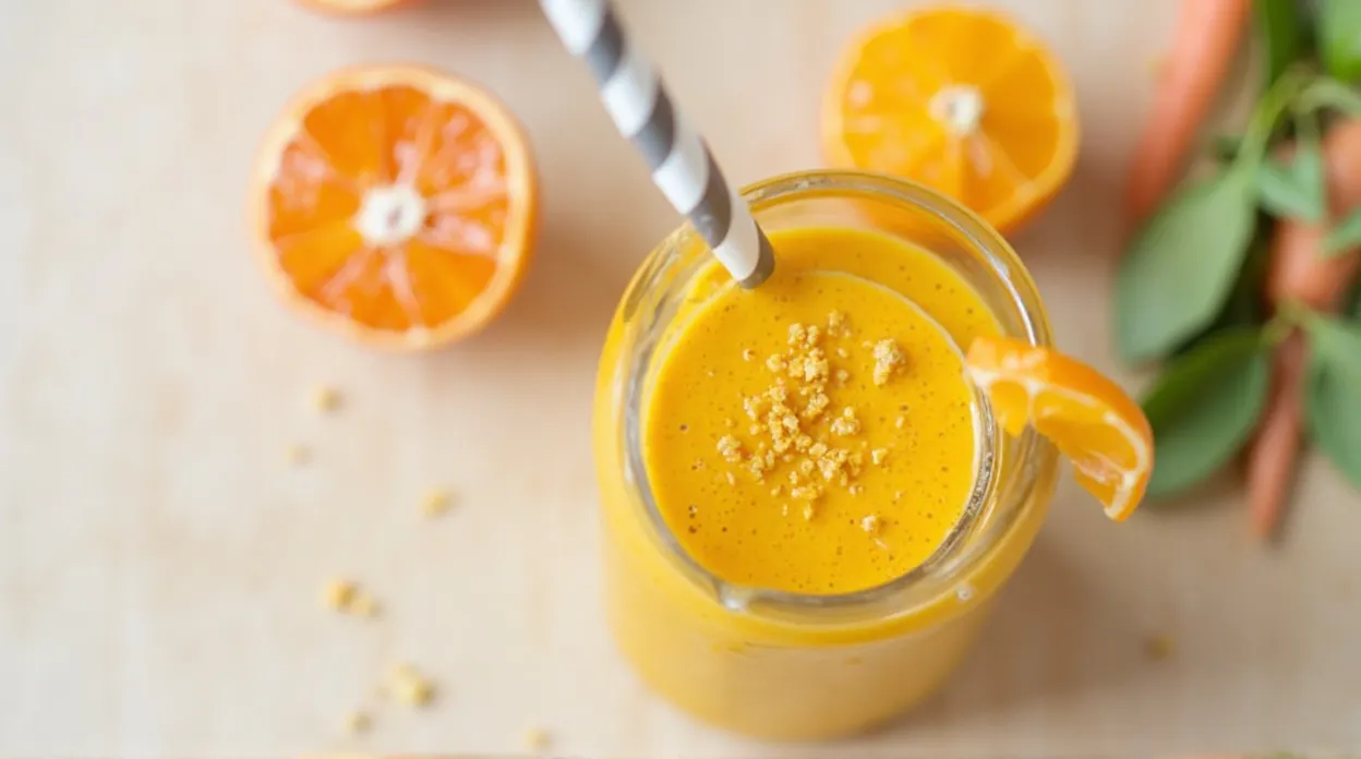 Carrot Orange Turmeric Immunity Smoothie