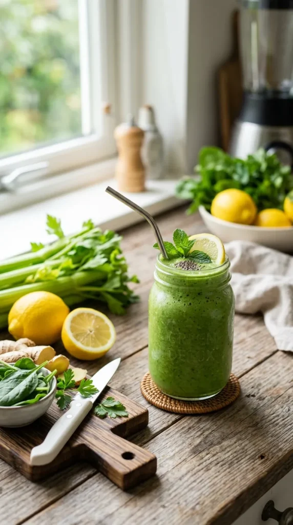 Celery and Lemon Detox Smoothie Recipe