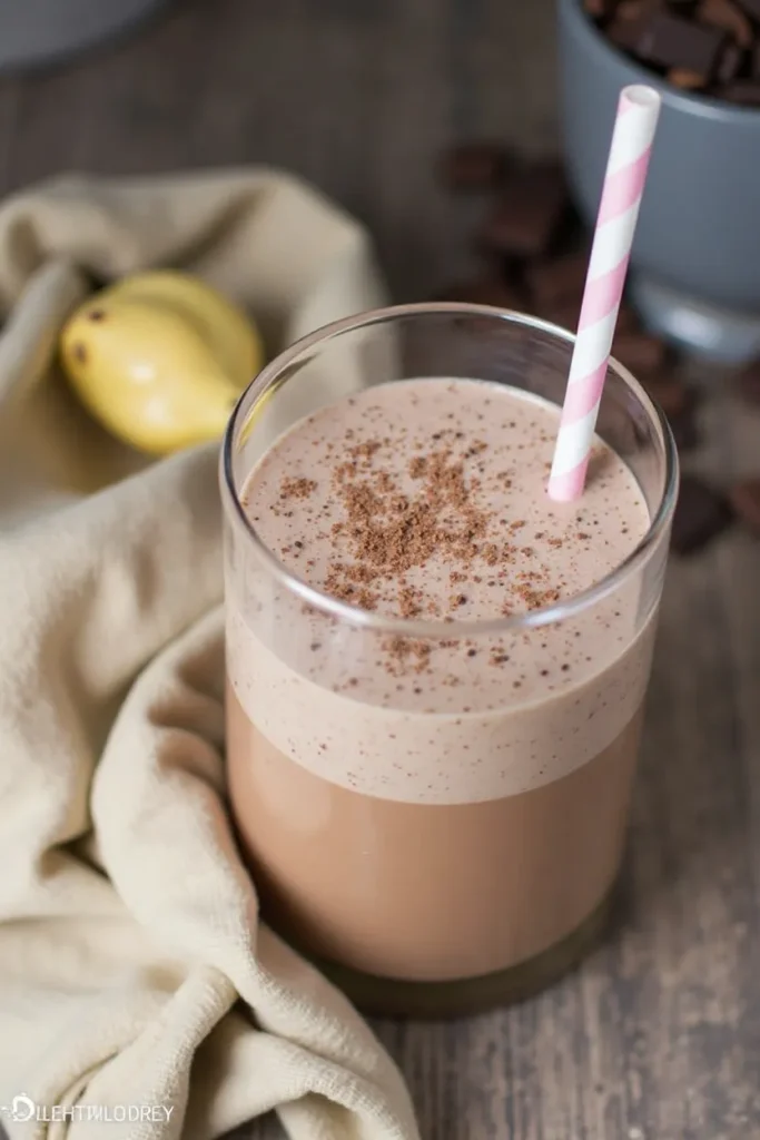 Chocolate Banana Muscle Builder Smoothie