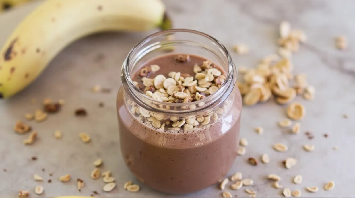 Chocolate Banana Oatmeal Smoothie