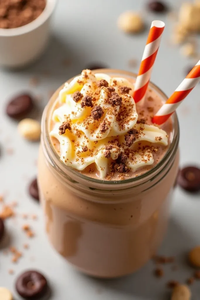 Chocolate Peanut Butter Breakfast Shake