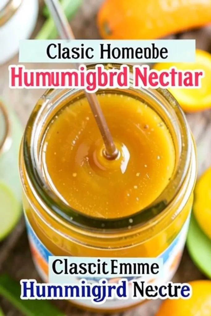 Classic Homemade Hummingbird Nectar
