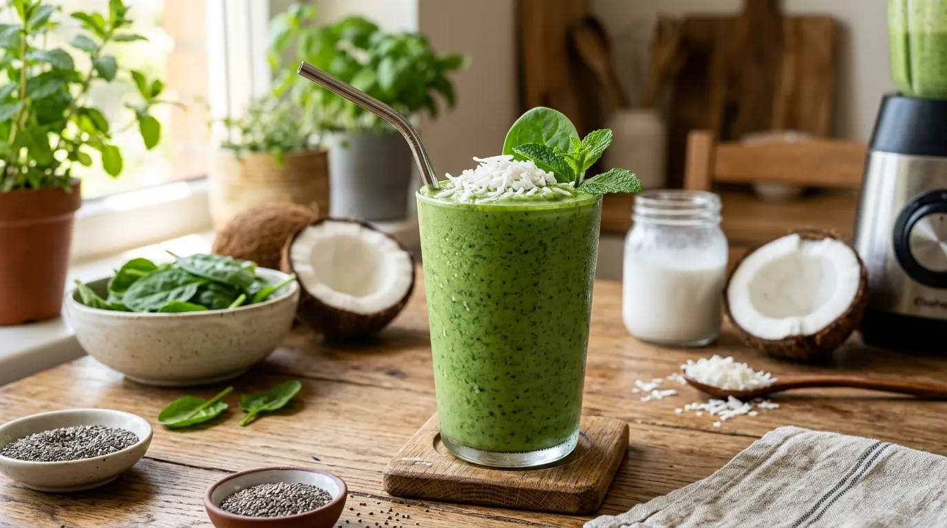 Coconut and Spinach Green Smoothie
