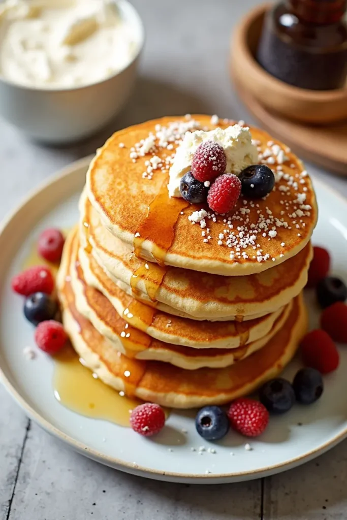 Fluffy High-Protein Pancakes (No Protein