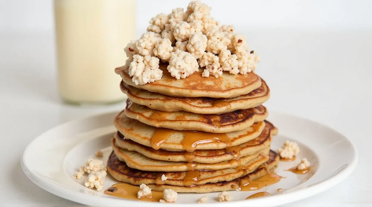 Fluffy High-Protein Pancakes (No Protein Powder)