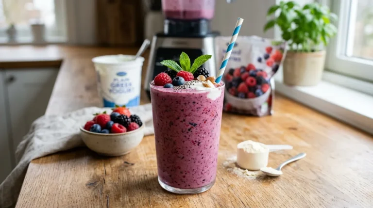 Greek Yogurt Berry Protein Smoothie