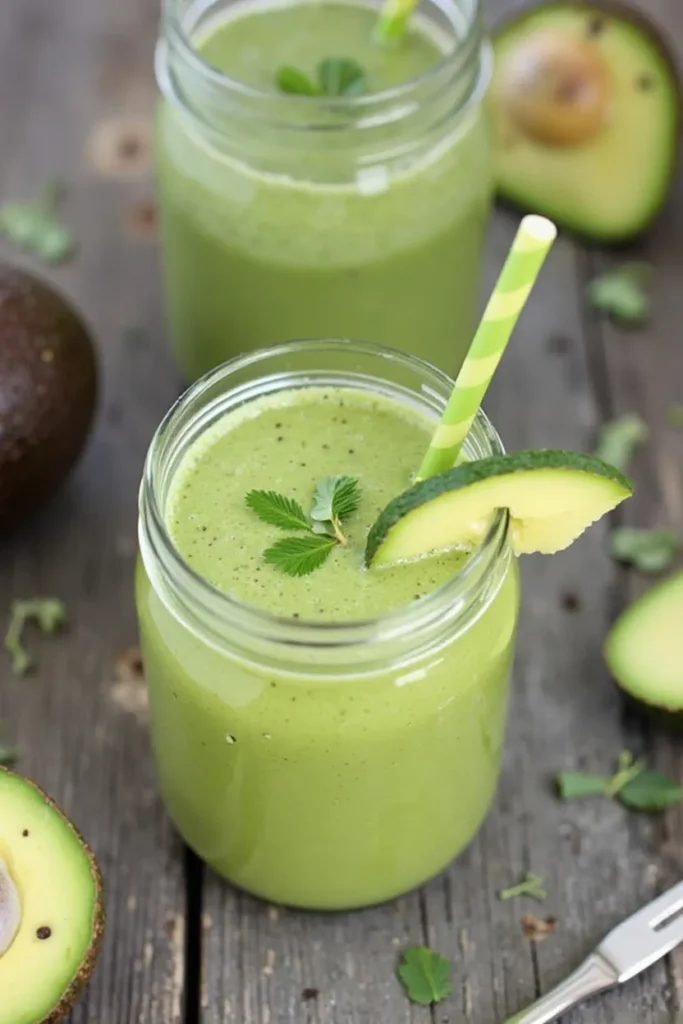 Green Matcha Avocado Smoothie