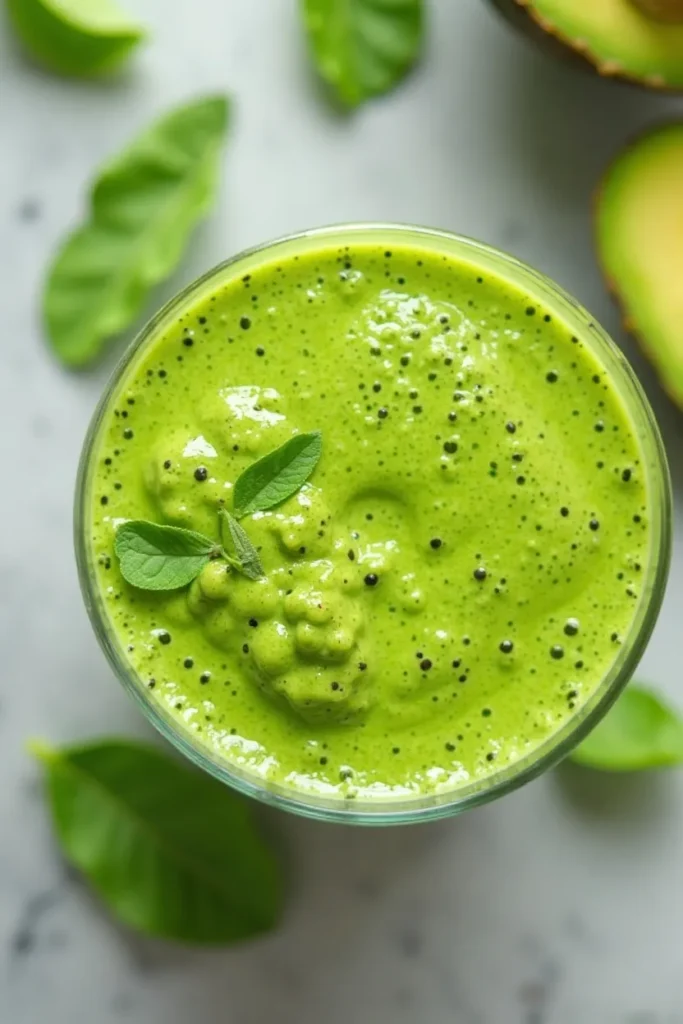 Green Spinach Avocado Keto Smoothie