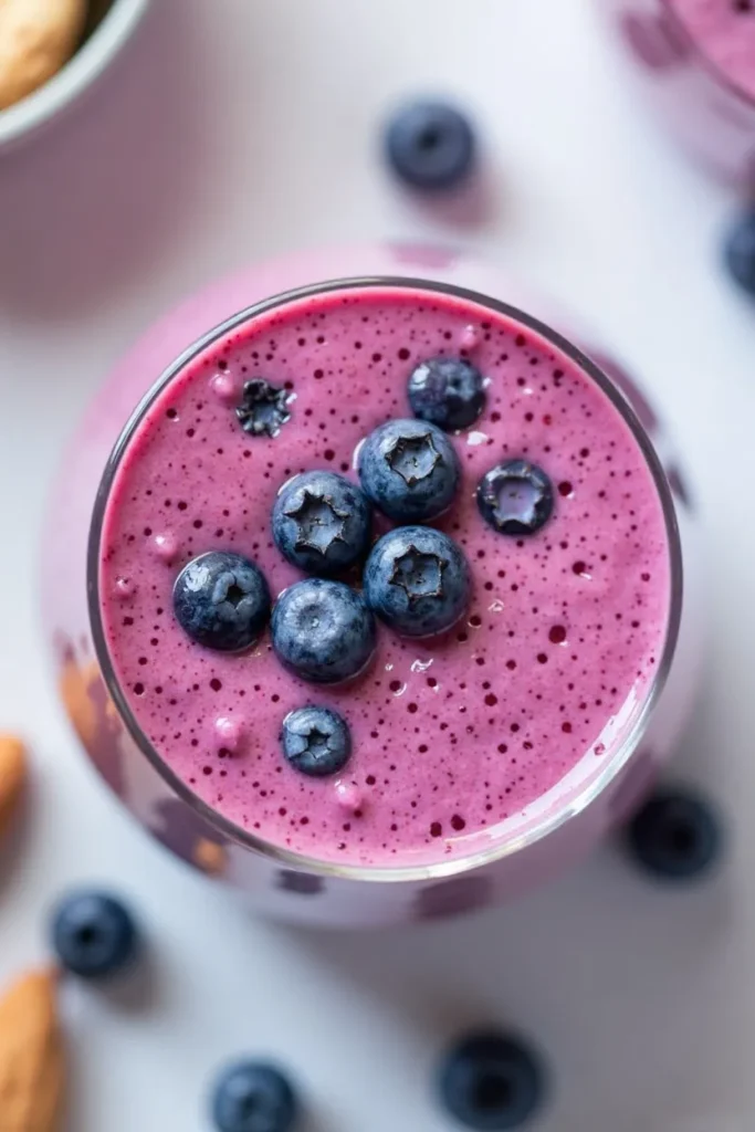 High-Protein Blueberry Almond Smoothie