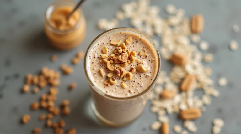 High-Protein Peanut Butter Oats Smoothie