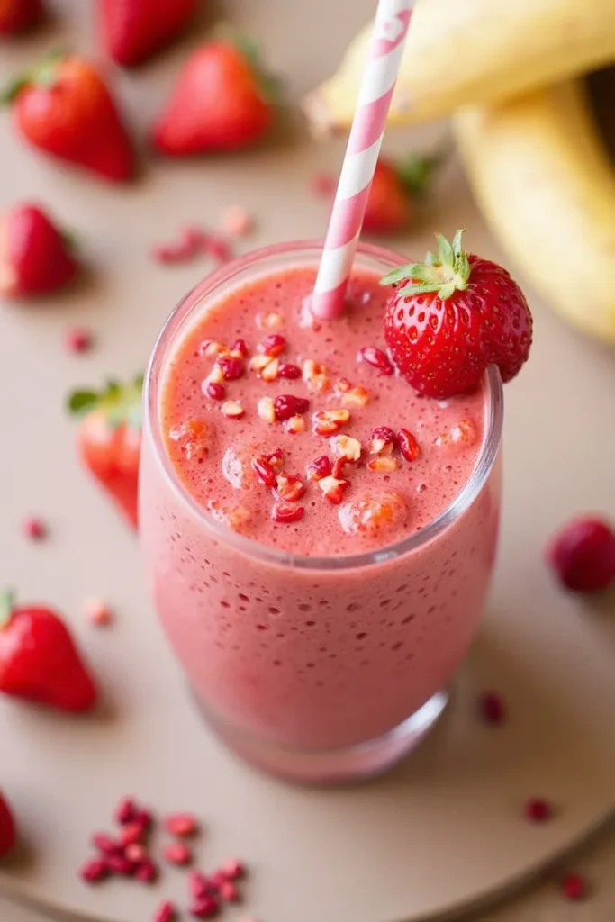 High-Protein Strawberry Banana Smoothie