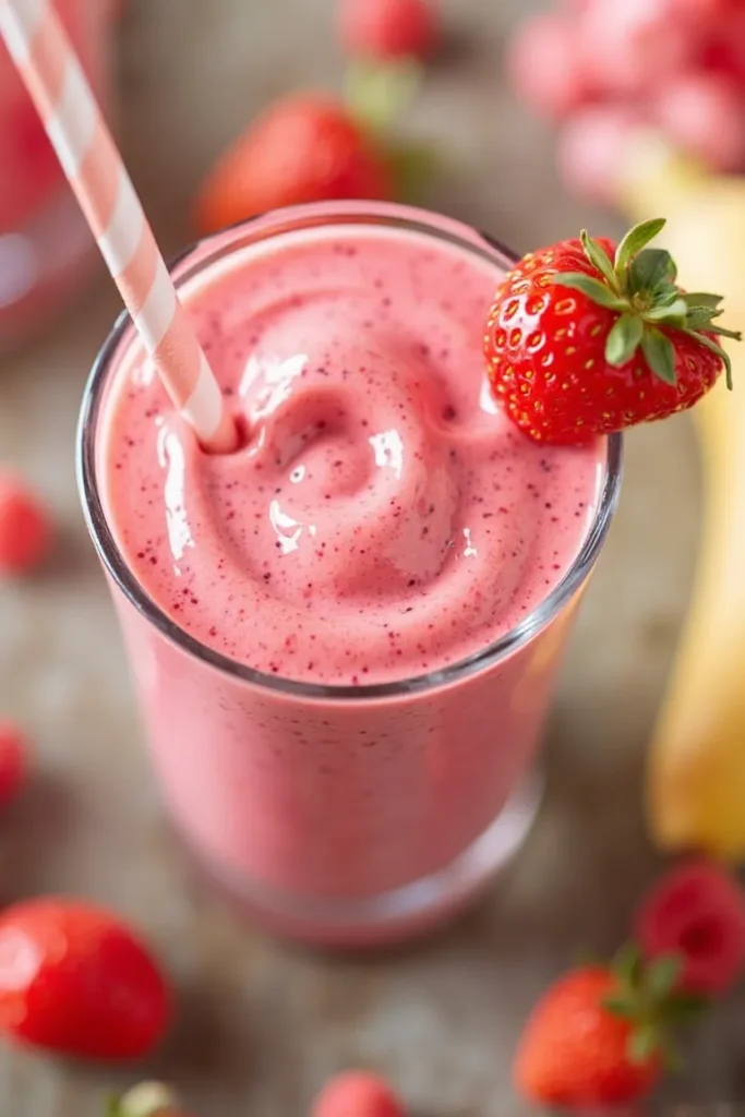 High-Protein Strawberry Banana Smoothie