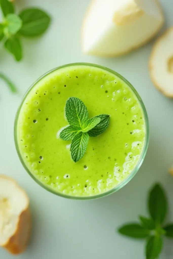 Honeydew Mint Green Smoothie