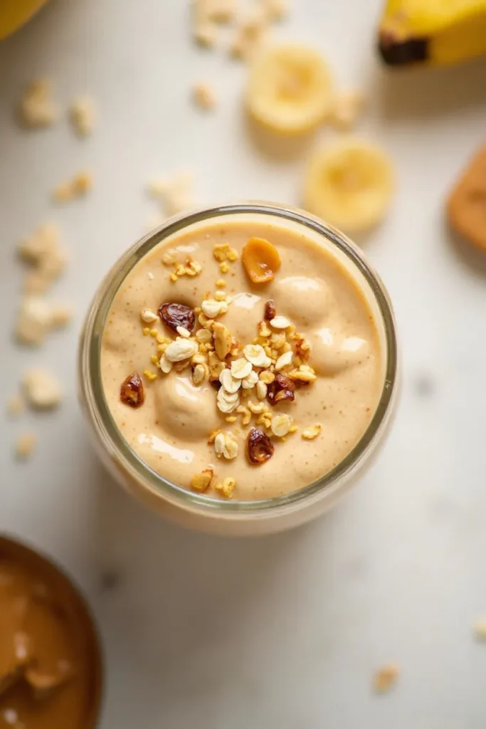 How to Make a Creamy Banana Peanut Butter Smoothie with Oats
