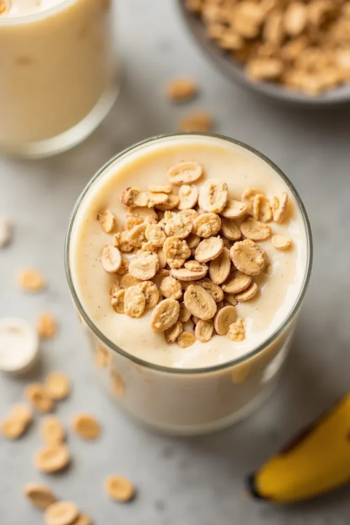 How to Make a Creamy Banana Peanut Butter Smoothie with Oats