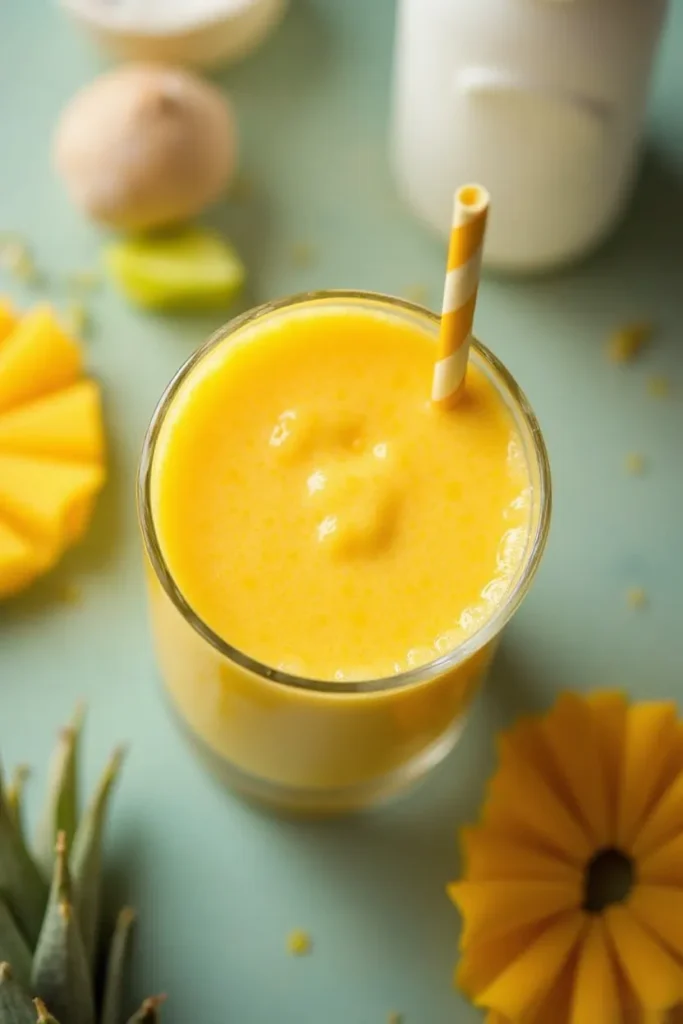 How to Make a Tropical Mango Pineapple Smoothie with Coconut Water