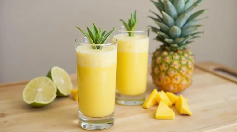 How to Make a Tropical Mango Pineapple Smoothie with Coconut Water