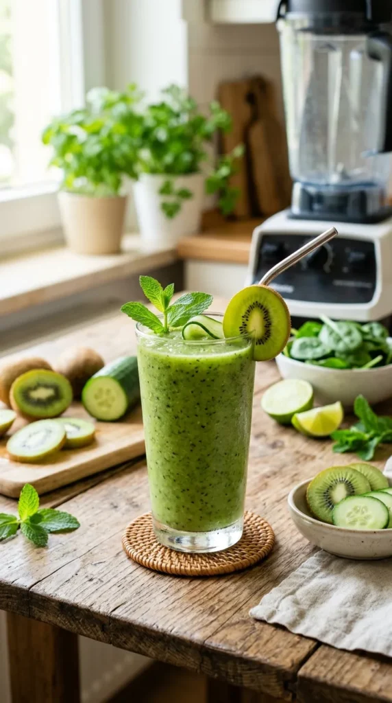Kiwi and Cucumber Detox Smoothie