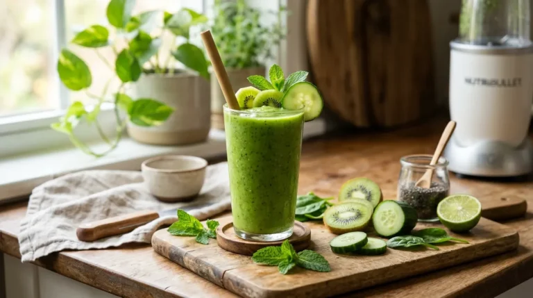 Kiwi and Cucumber Detox Smoothie