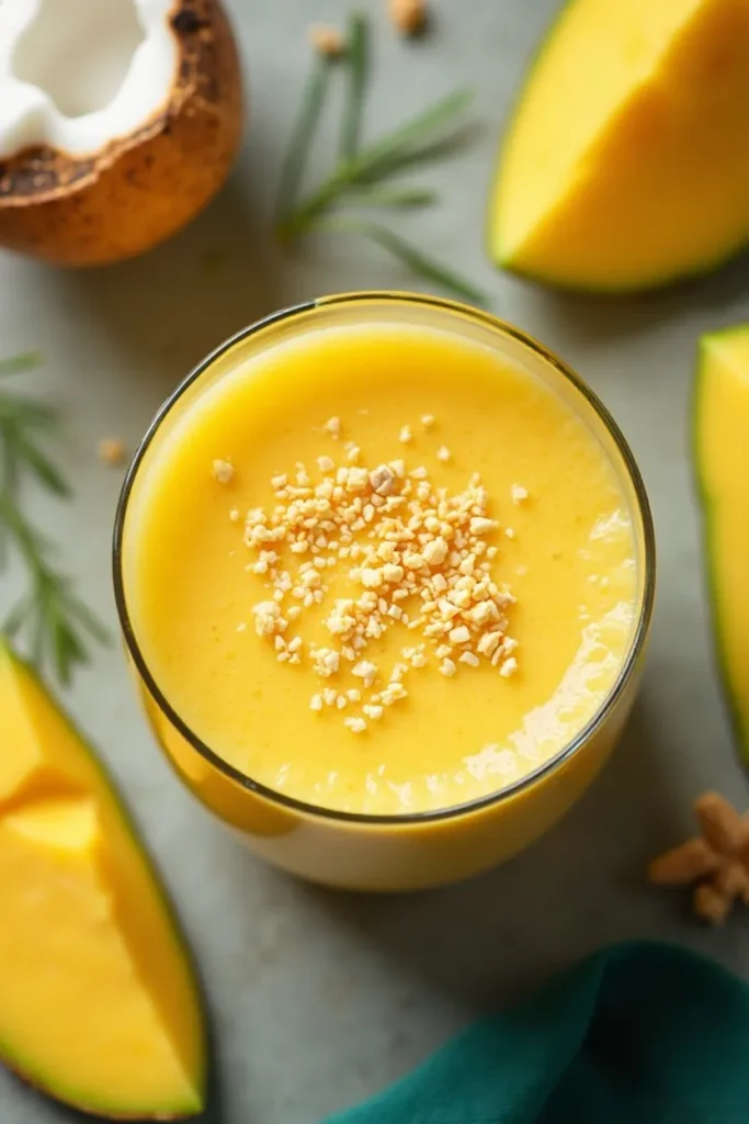 Mango Coconut Milk Chia Smoothie