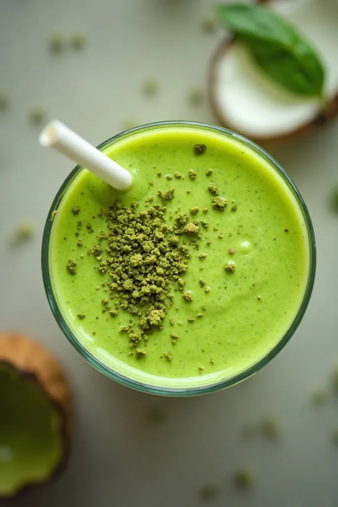Matcha Coconut Green Smoothie