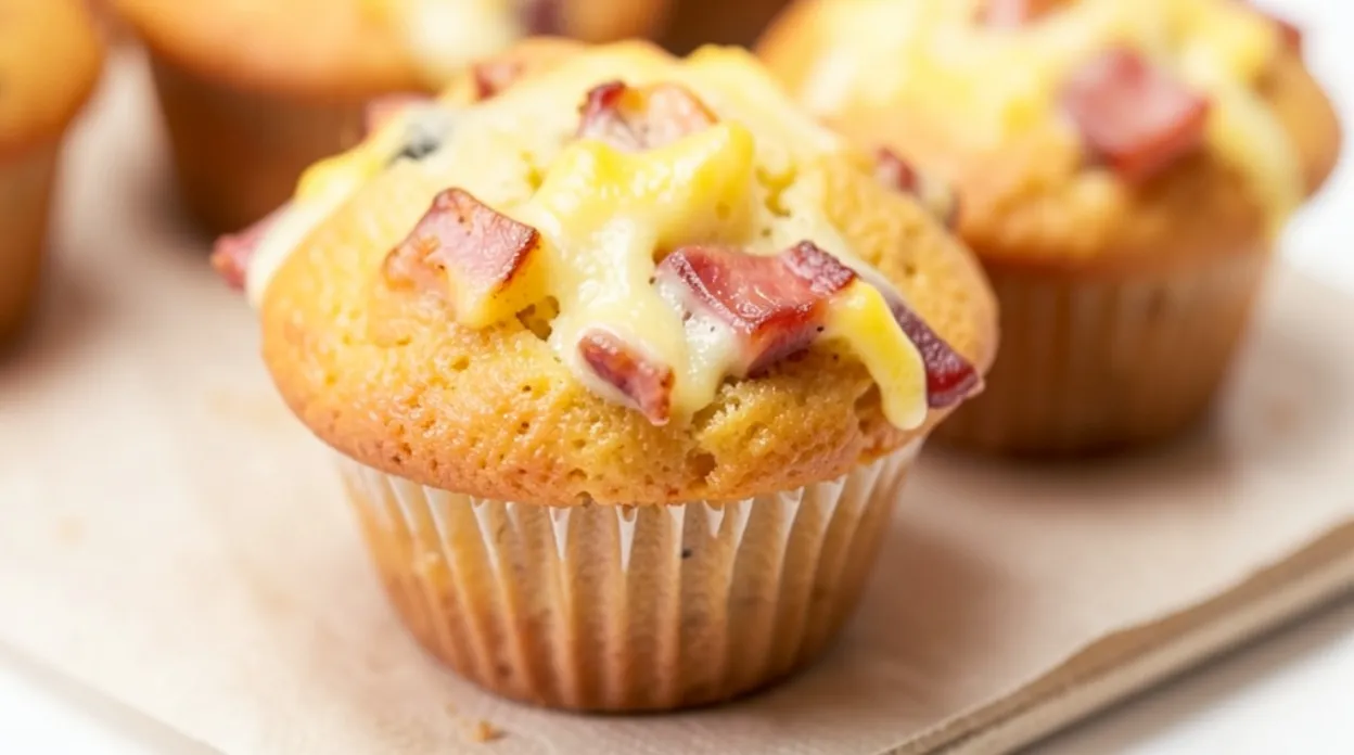 Mini Ham and Cheese Muffins