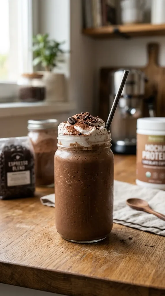 Mocha Coffee Protein Smoothie