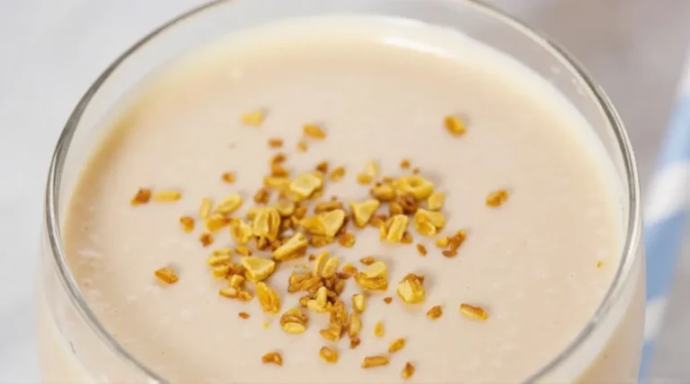 Peach Oat Breakfast Smoothie