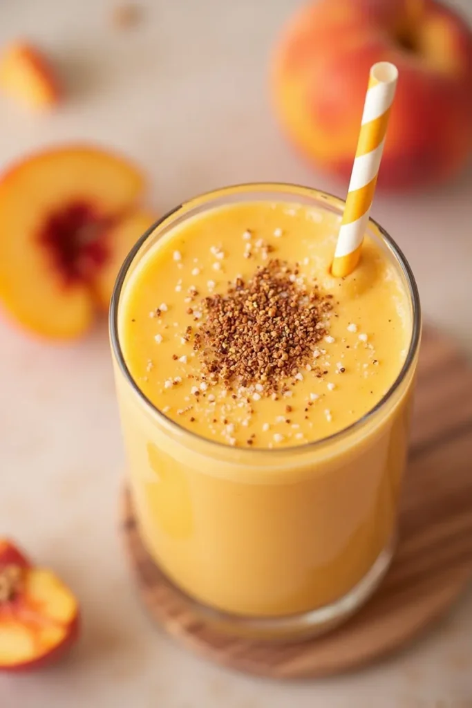 Peach Sunrise Protein Smoothie