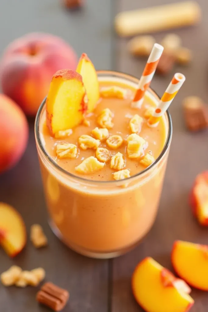 Peach Sunrise Protein Smoothie