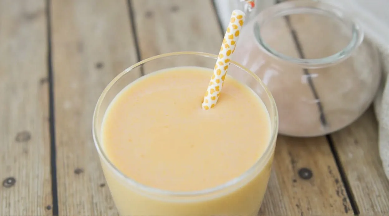 Peach Sunrise Protein Smoothie