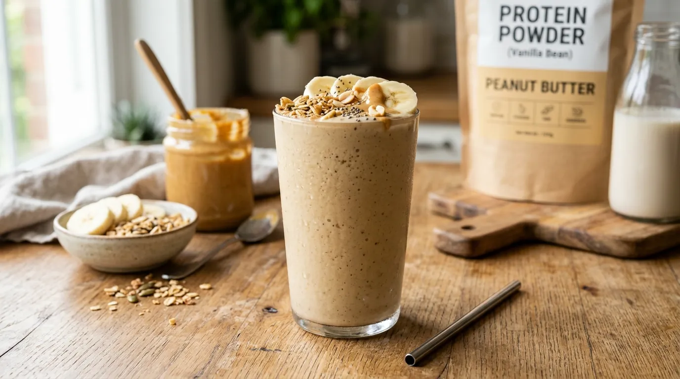 Peanut Butter Banana Protein Smoothie