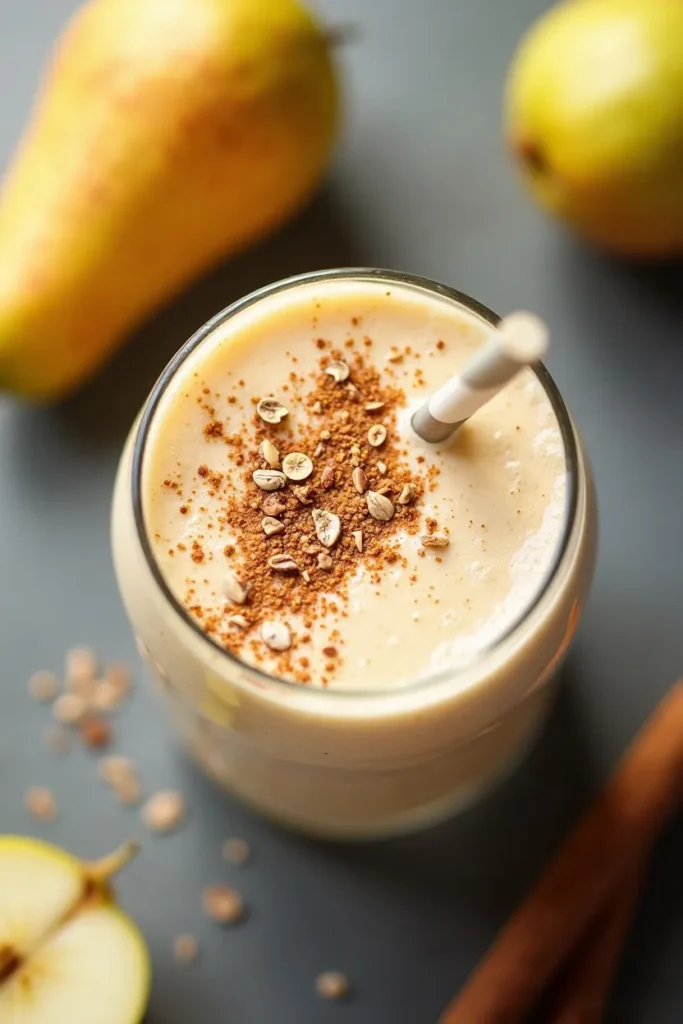 Pear Cinnamon Oat Smoothie