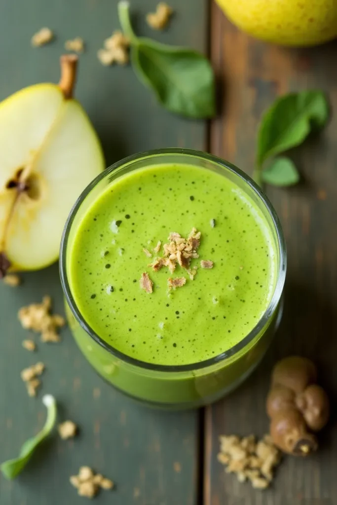 Pear Ginger Green Smoothie
