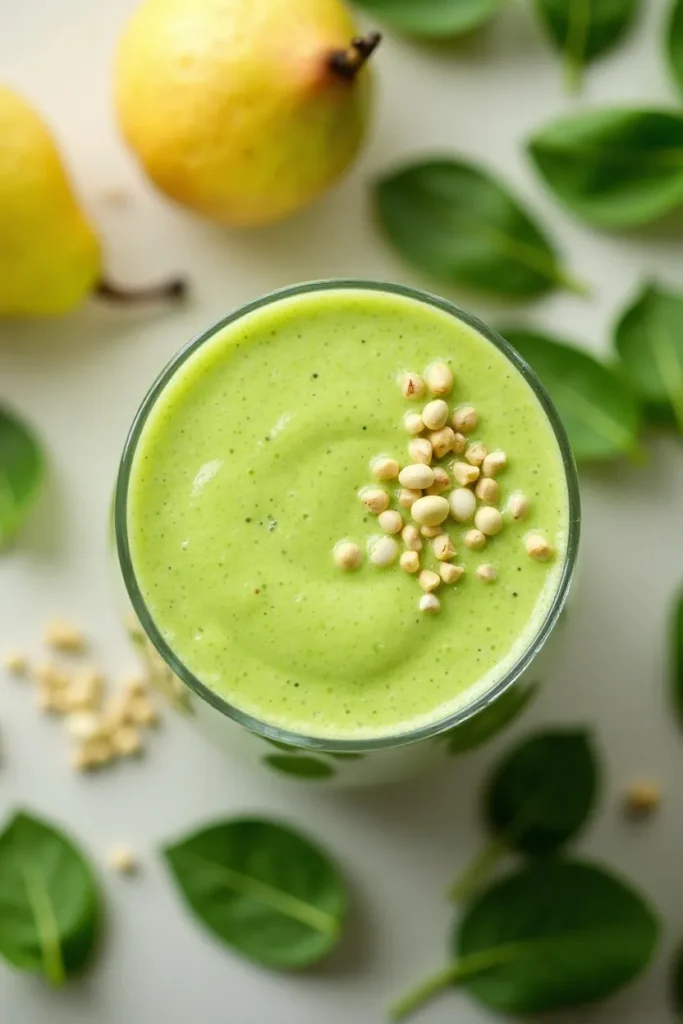 Pear Spinach Vanilla Protein Smoothie