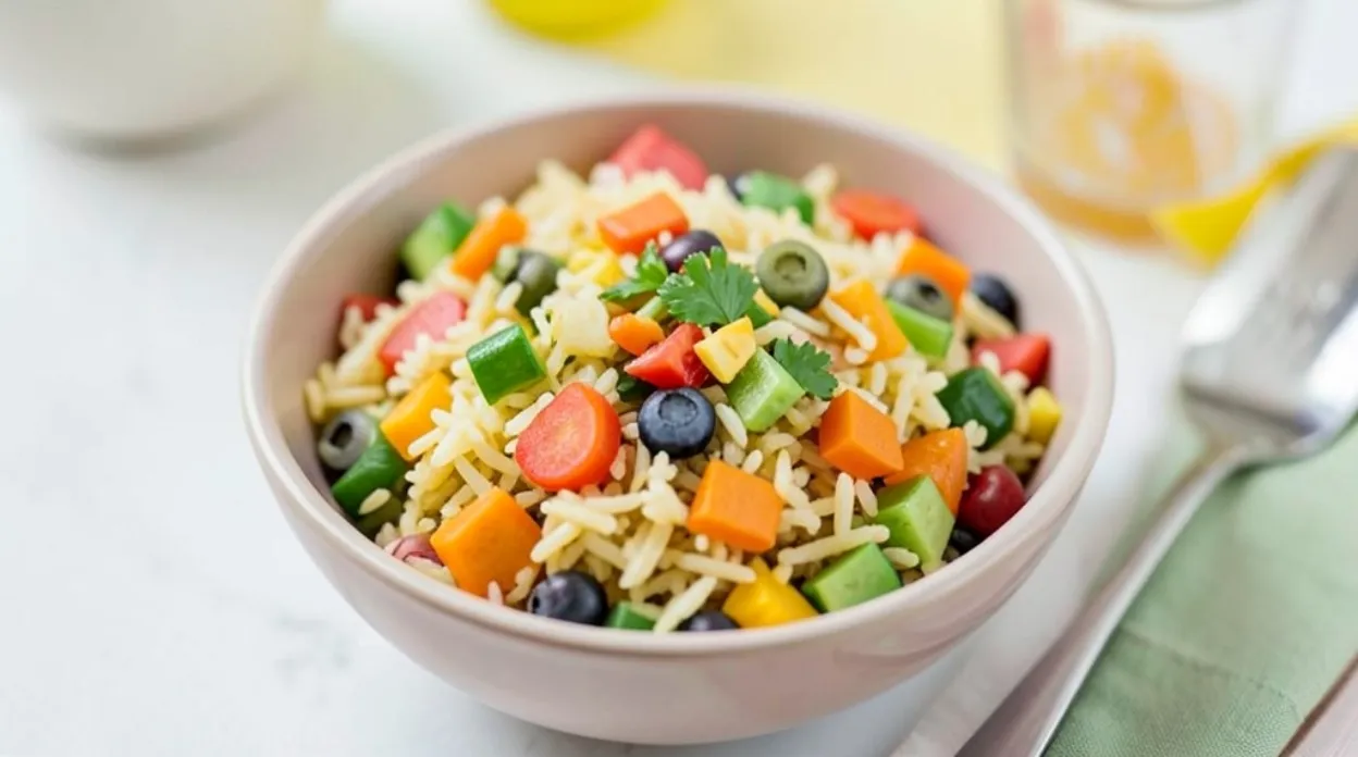 Rainbow Veggie Rice Bowls