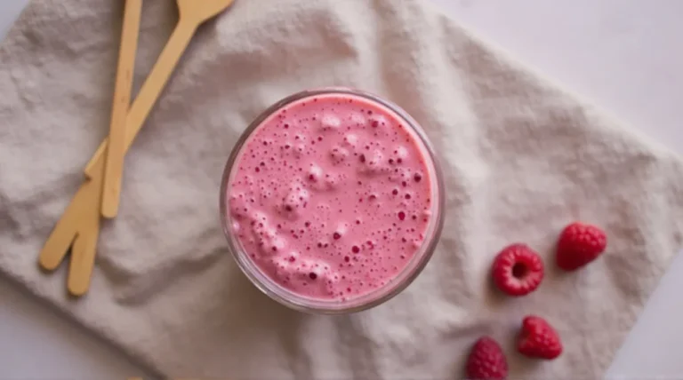 Raspberry Chia Protein Smoothie Recipe