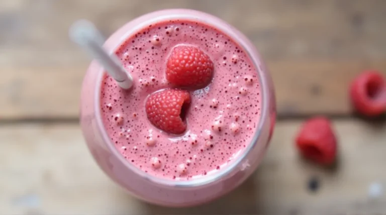 Raspberry Vanilla Keto Smoothie