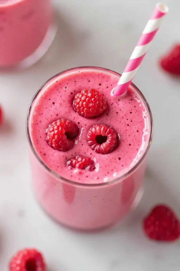 Raspberry Vanilla Keto Smoothie