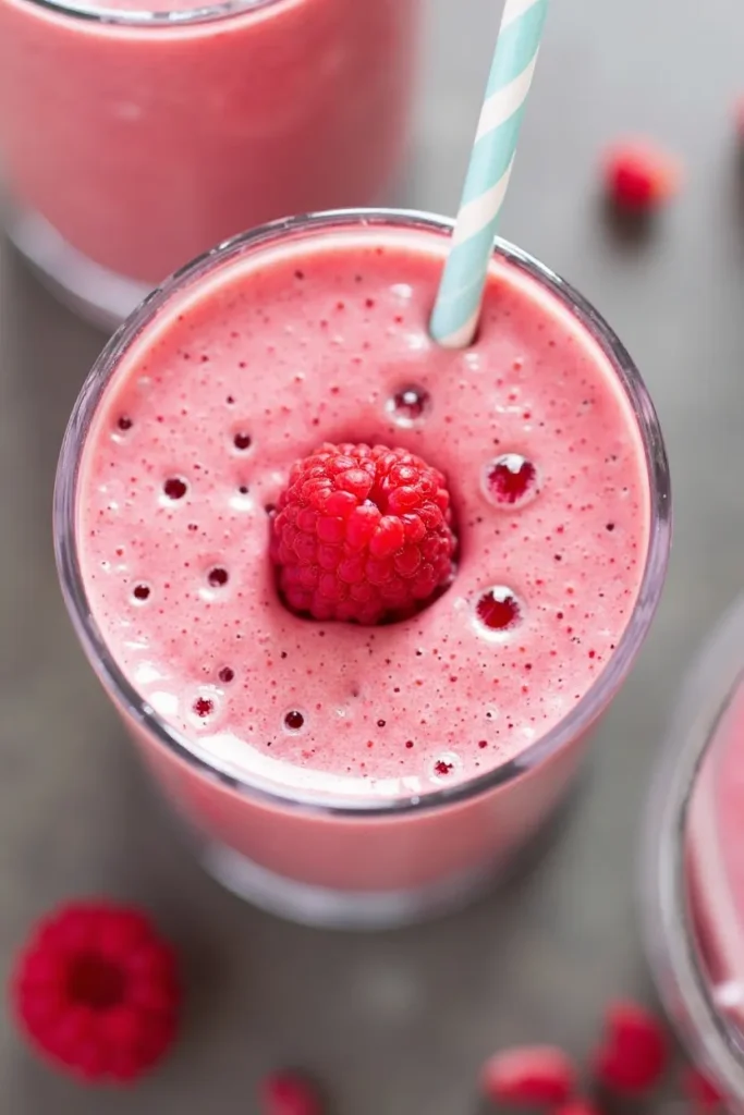 Raspberry Yogurt Breakfast Smoothie