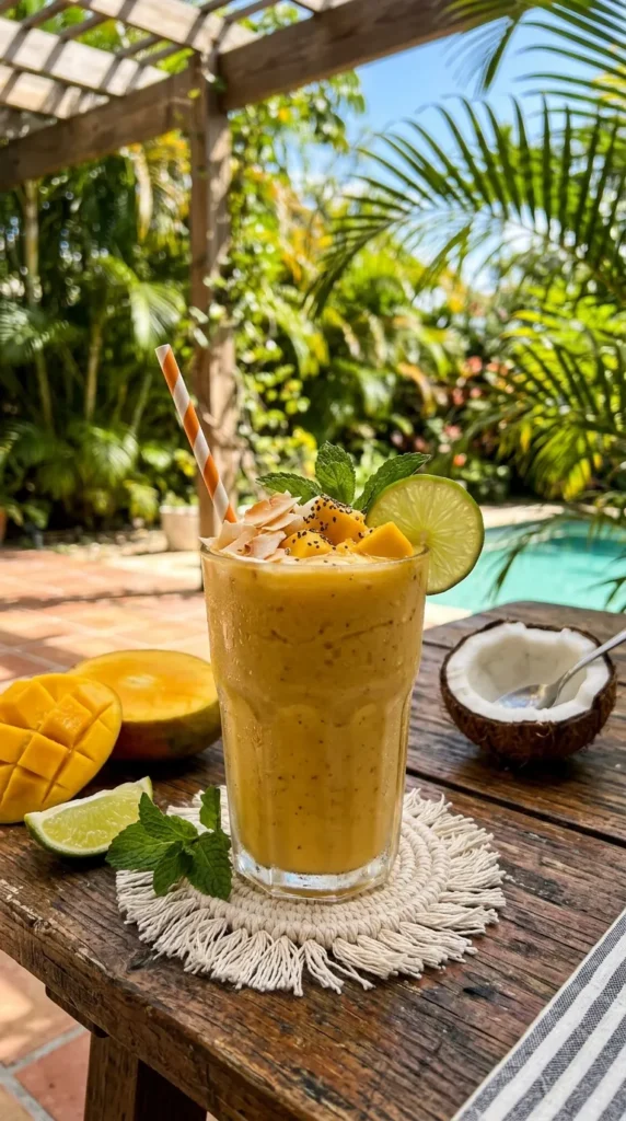 Refreshing Mango Coconut Smoothie Recipe