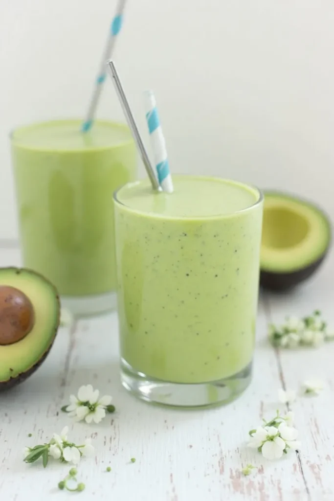 Spinach Avocado Green Power Smoothie