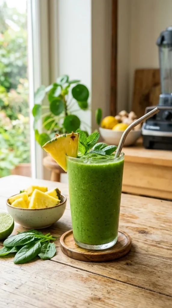 Spinach and Pineapple Detox Smoothie