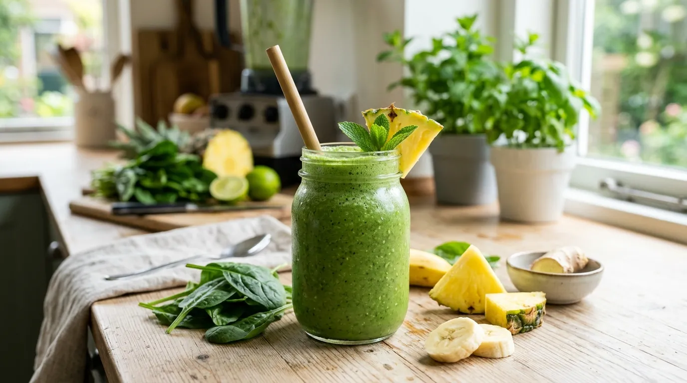 Spinach and Pineapple Detox Smoothie