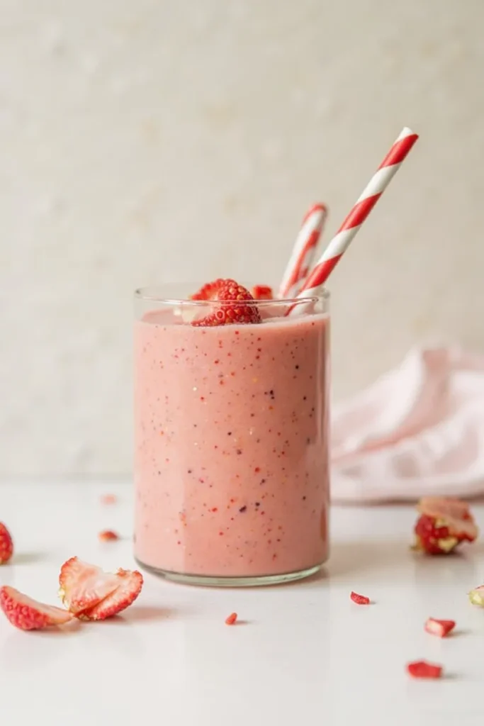 Strawberry Avocado Lime Skin Glow Smoothie
